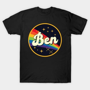 Ben // Rainbow In Space Vintage Style T-Shirt